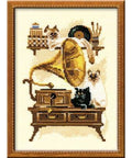 Cat with Gramaphone Cross Stitch Kit RIOLIS 859