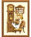 Cat With Clock Cross Stitch Kit RIOLIS 858