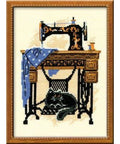 Cat with Sewing Machine Cross Stitch Kit RIOLIS 857