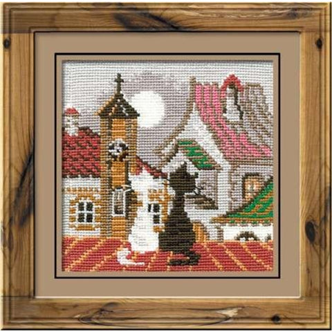 City & Cats Spring - Cross Stitch Kit from RIOLIS Ref. no.:611