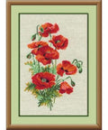 Wild Poppies Cross Stitch Kit RIOLIS 808