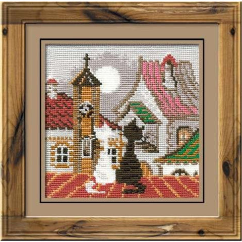 City and Cats Spring Cross Stitch Kit RIOLIS 611