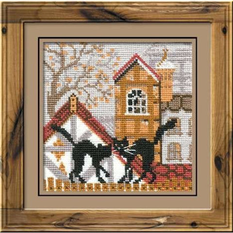 City and Cats Autumn Cross Stitch Kit RIOLIS 613