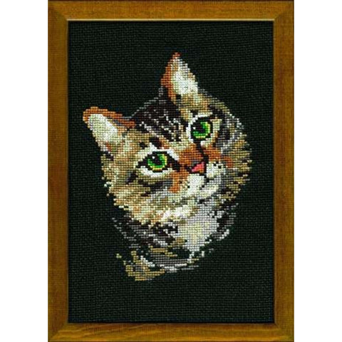 Grey Cat Cross Stitch Kit RIOLIS 766