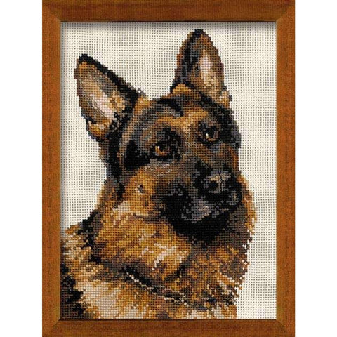 German Shepherd Cross Stitch Kit RIOLIS 1068