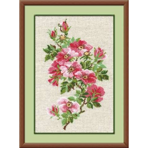 May Wild Rose Cross Stitch Kit RIOLIS 809