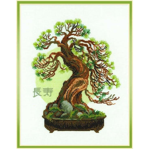 Bonsai Pine Cross Stitch Kit RIOLIS 1037