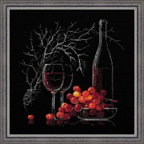 Still Life with Red Wine Cross Stitch Kit RIOLIS 1239