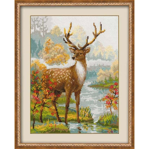 Deer Cross Stitch Kit RIOLIS 1077