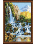Landscape with Waterfall - Cross Stitch Kit from RIOLIS Ref. no.:1194