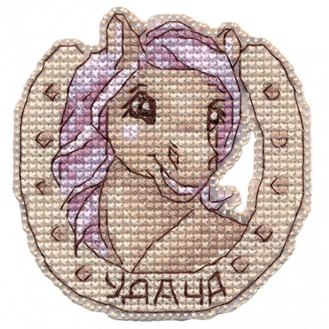 Cross Stitch Kit for Luck Magnet Decor, Oven