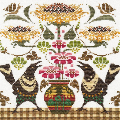 Cross Stitch Kit with Magpie Design, Oven
