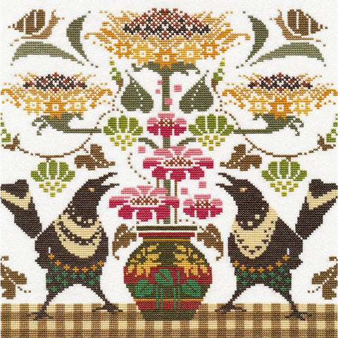 Cross Stitch Kit with Magpie Design, Oven