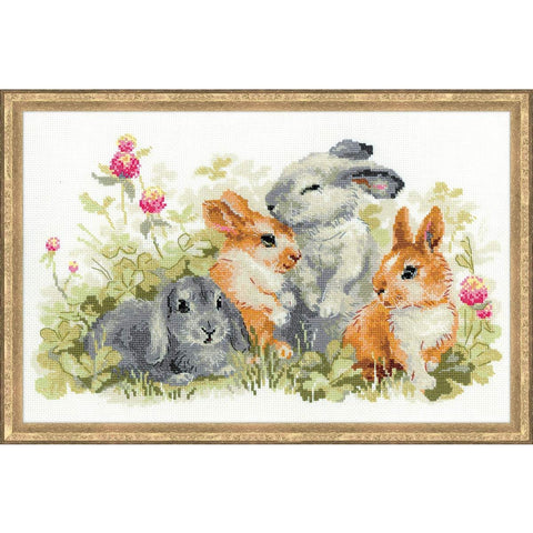 Funny Rabbits Cross Stitch Kit RIOLIS 1416