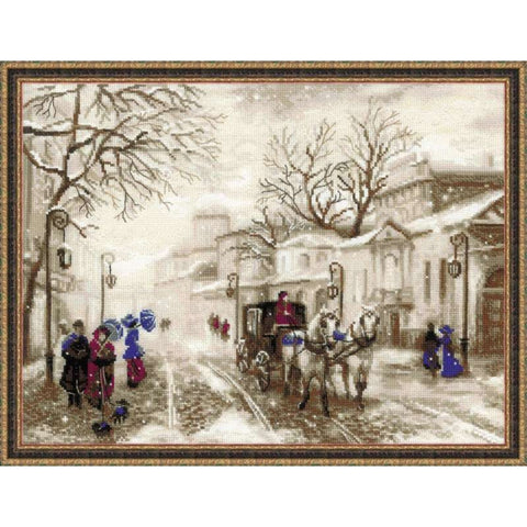 Old Street Cross Stitch Kit RIOLIS 1400