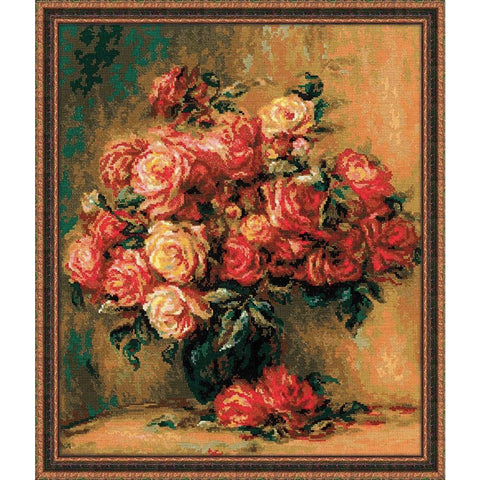 Bouquet of Roses Cross Stitch Kit RIOLIS 1402