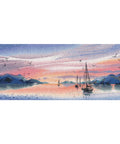 Cross Stitch Kit Pink Evening Landscape, Oven