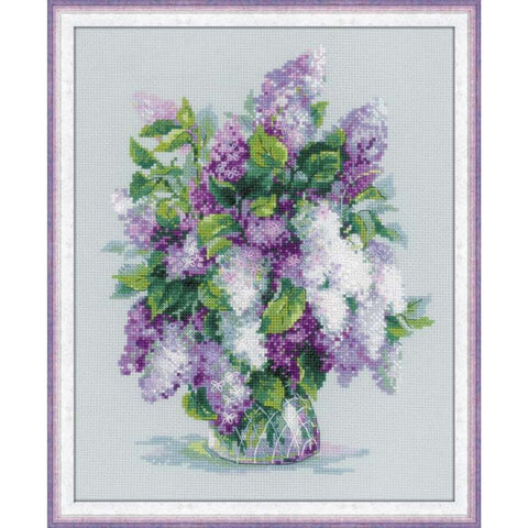 Gentle Lilac Cross Stitch Kit RIOLIS 1447