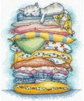 Cross Stitch Kit Resting Cat Design, Andriana