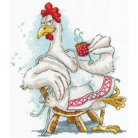 Cross Stitch Embroidery Kit Tea Lover Design, Andriana
