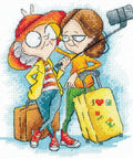 Cross Stitch Kit Traveling Grandmothers, Andriana
