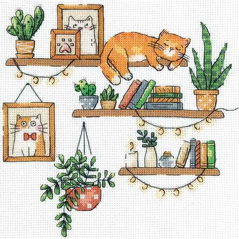 Cross Stitch Kit for Book Lovers, Andriana