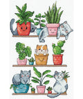 Cross Stitch Kit Cats and Flowers, Andriana