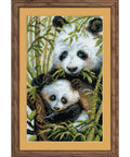 Panda with Young - Cross Stitch Kit from RIOLIS Ref. no.:1159