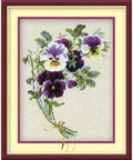 Bunch of Pansies Cross Stitch Kit RIOLIS 1020