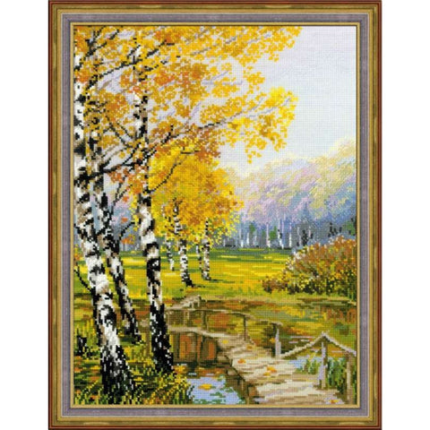 The Birches Cross Stitch Kit RIOLIS 1134