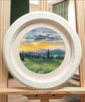 Mountain Sunset Canvas Wall Art, Oven
