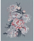 Cross Stitch Kit with Lace Peony Design, Oven