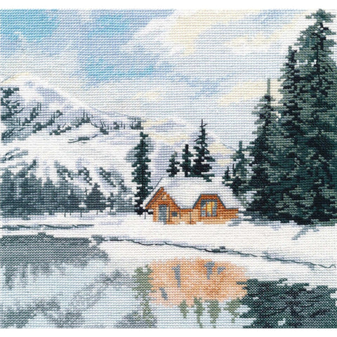 Lake Louise Landscape Cross Stitch Kit