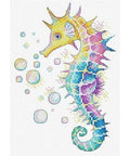 Water-Soluble Cross Stitch Canvas Rainbow Seahorse, MP Studia