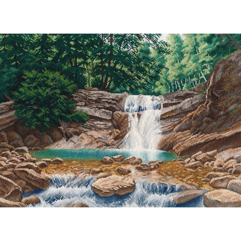 Pshada River Waterfall Canvas Wall Art, Oven