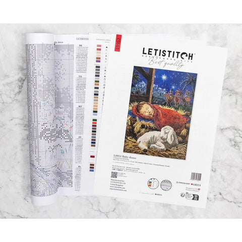 Baby Jesus Cross Stitch Kit, Letistitch