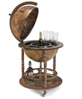 Bar-Globe CALIPSO. With wide lower shelf. Handmade Quality From Italy.