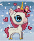 Unicorn in Love 20x20 Diamond Painting Set CS2530
