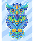 Colourful Owl Diamond Painting Set CS2544