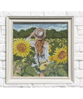 Girl in Sunflowers 20x20 Diamond Painting Set CS2625