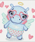 Romantic Hippo 20x20 Diamond Painting Set CS2694