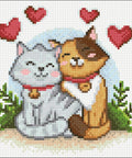 Cat Love 20x20 Diamond Painting Set CS2696