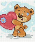 Bear with the Heart 20x20 Diamond Painting Set CS2698