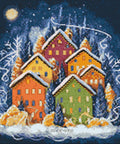 Winter Houses 40x40 Diamond Painting Set CS2719