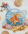 Golden Fish 40x40 Diamond Painting Set CS2721