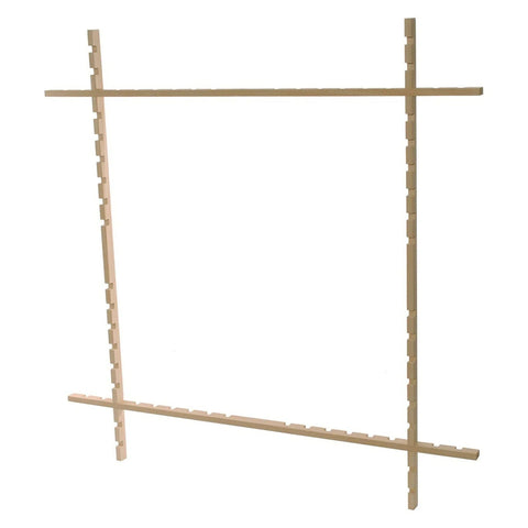 Elbesee Adjustable Embroidery Frame, Wooden Hoop for Even Fabric Tension, Natural Wood, Cross Stitch and Needlework