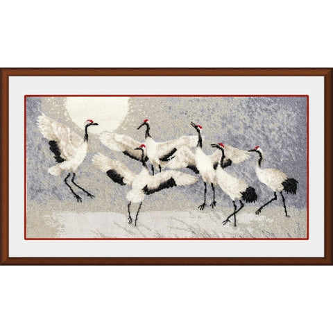 Z033 Crane dance Cross Stitch Kit