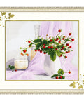 SZH016 Rose still life Cross Stitch Kit from Golden Fleece