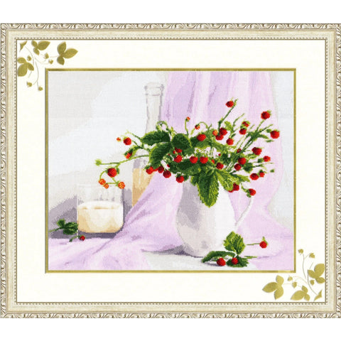SZH016 Rose still life Cross Stitch Kit
