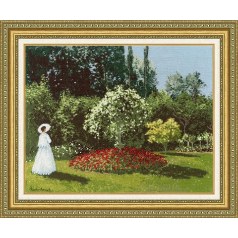 Woman in Garden Cross Stitch Kit